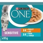 PURINA ONE sensitive paté chat 8x85g
