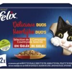 FELIX délicieux duos viandes chat 12x85g