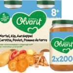 OLVARIT carotte poulet pdt 8m+ 2x200g