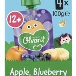 OLVARIT pomme banane myrt. 12m+ 4x100g