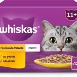 WHISKAS volaille gelée 11+ pouch (12x85g)