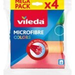 VILEDA lavette microfibre Colors (4pc)