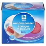 B éponge magique+couche (6pc)