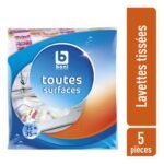 B torchon tissé 35x35cm 5pc