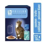 B chat poisson émin.gel.pouch 12x100g