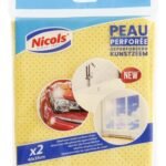 NICOLS Peau chamois Perforé 40x35cm 2pc