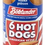 BÖKLUNDER saucisses Hotdog 6pc 550g