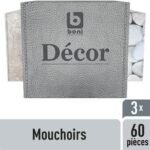 B mouchoirs 3 épaiss. Cube 60pc