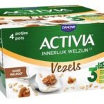 ACTIVIA Yaourt Cereales Noix 4x125g