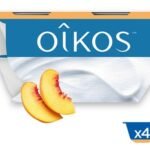 OIKOS yaourt entier pêche (4x115g)