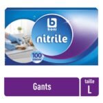 BONI Gants mén nitrile L 100pc