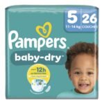 PAMPERS baby dry taille 5 11-16 kg (26pc)