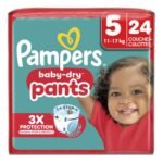 PAMPERS couches baby dry t5 12-17kg (24pc)