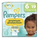 PAMPERS couches pr.prot. t6 13-16kg (19pc)