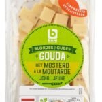 B gouda jeune moutarde cubes 280g