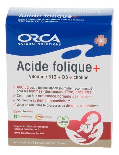 2945699 ORCA Acide folique+ 45pc – Image 1