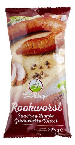 3042966 LA VIEILLE ABBAYE saucisse fumée 225g – Image 1