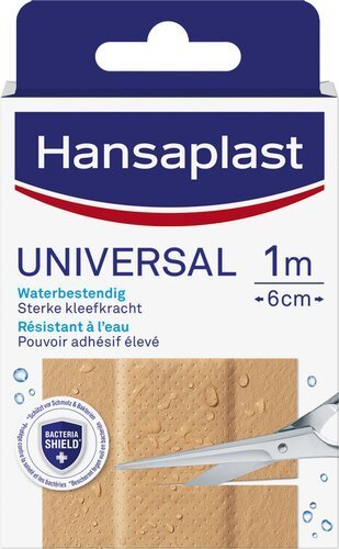 3347510 HANSAPLAST pansement Univers. 1mx6cm 1pc – Image 1