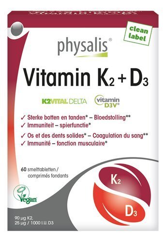 3385196 PHYSALIS Vitamines K2 + D3 60pc - Image 1