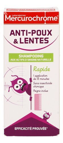 3417864 MERCUROCHROME Shampoing Anti-poux 125ml – Image 1