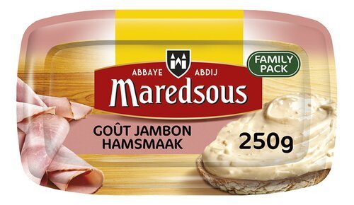 3441873 MAREDSOUS fromage à tartiner jambon 250g – Image 1