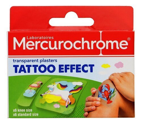 3575440 MERCUROCHROME pansement Tattoo 12pc – Image 1