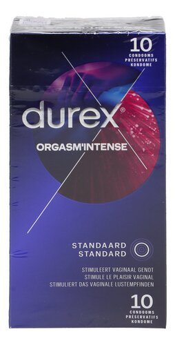 3647053 DUREX Orgasm'Intense Condom 10pc – Image 1