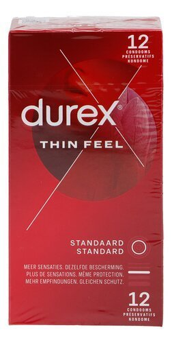 3647054 DUREX préservatifs Thin Feel 12pc – Image 1