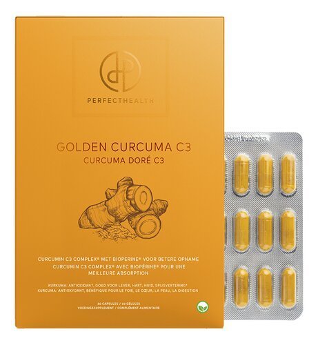 3745573 PERFECT HEALTH Golden Curcuma C3 30pc – Image 1