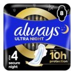 ALWAYS serv.hygiéniques ultra night 8pc