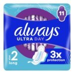 ALWAYS serviettes hygiéniques long 11pc