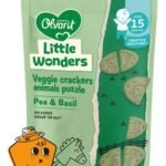 OLVARIT Cracker Pois&Basil +15 mois 105g