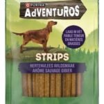 ADVENTUROS chien Strips sauv. gibier 90g