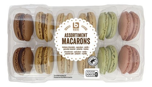 3870944 B Macarons Hiver 12pc - Image 1