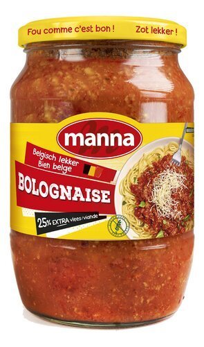 3895184 MANNA sauce pâtes bolognaise 720g – Image 1