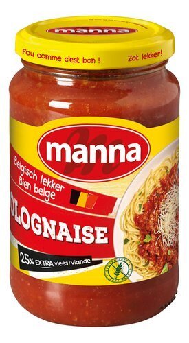 3895185 MANNA sce bolognaise 25% ext.viande 355g – Image 1