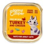 EDGARD&COOPER chat adulte paté dinde 85g