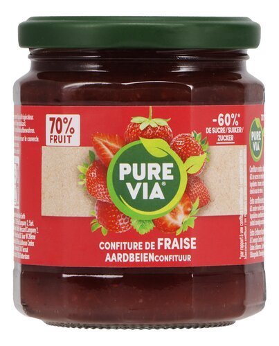 3914811 PURE VIA Confiture De Fraise 300g - Image 1