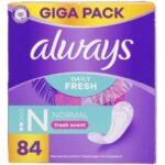 ALWAYS protège slip normal fresh 84pc