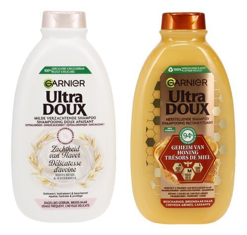 3923798 ULTRA DOUX shampooing miel/avoine 390ml – Image 1