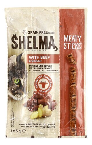 3934901 SHELMA Sticks boeuf-gingembre 15g - Image 1