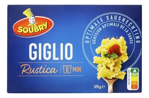 3941623 SOUBRY Pâtes Giglio Rustica 375g - Image 1