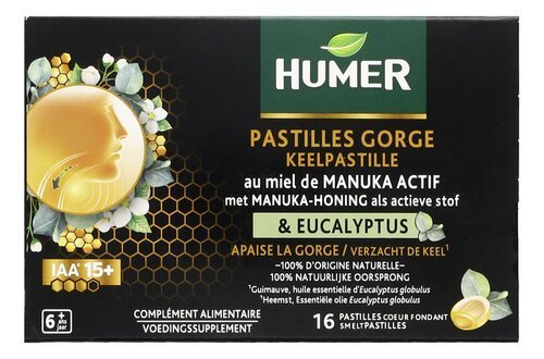3946141 HUMER Past.gorge miel Manuka Eucal. 16pc – Image 1