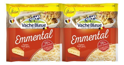 3947983 VACHE BLEUE emmental râpé 2x200g – Image 1