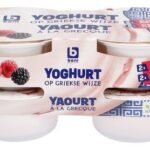 B yaourt grec framboise/mûre 4x150g