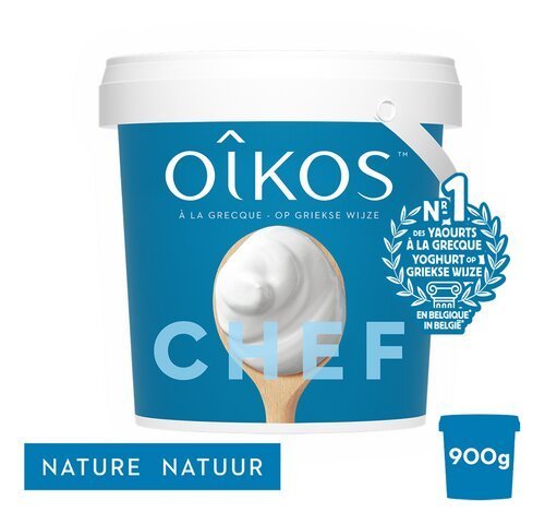3950447 OIKOS Oikos yaourt entier Nature 900g - Image 1