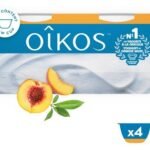 OIKOS yaourt entier pêche 4x115g