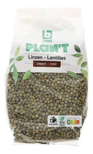 3952718 B PLAN'T lentilles noires 500g – Image 1