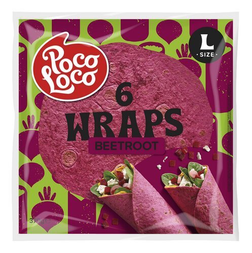 3963423 POCO LOCO wrap veg.bette.rouge 25cm 370g - Image 1