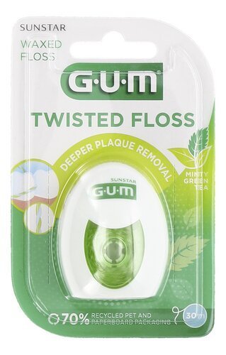 3978532 GUM Twisted Floss Minty Green Tea 30m - Image 1